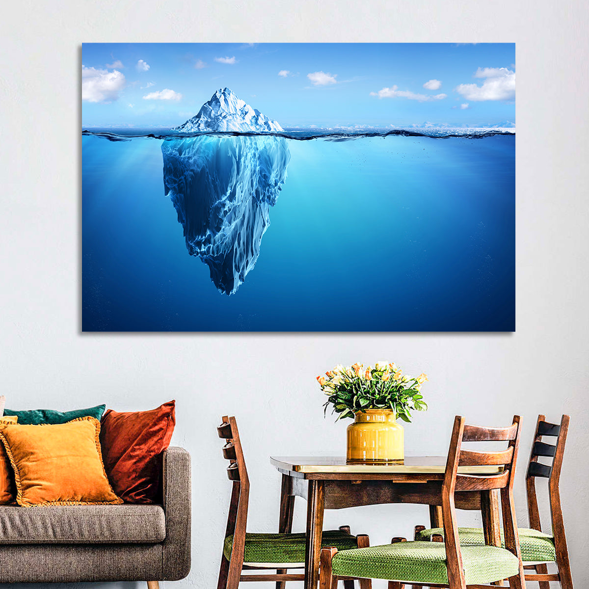 Split-level Iceberg Wall Art