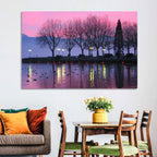Lake Geneva Twilight Wall Art