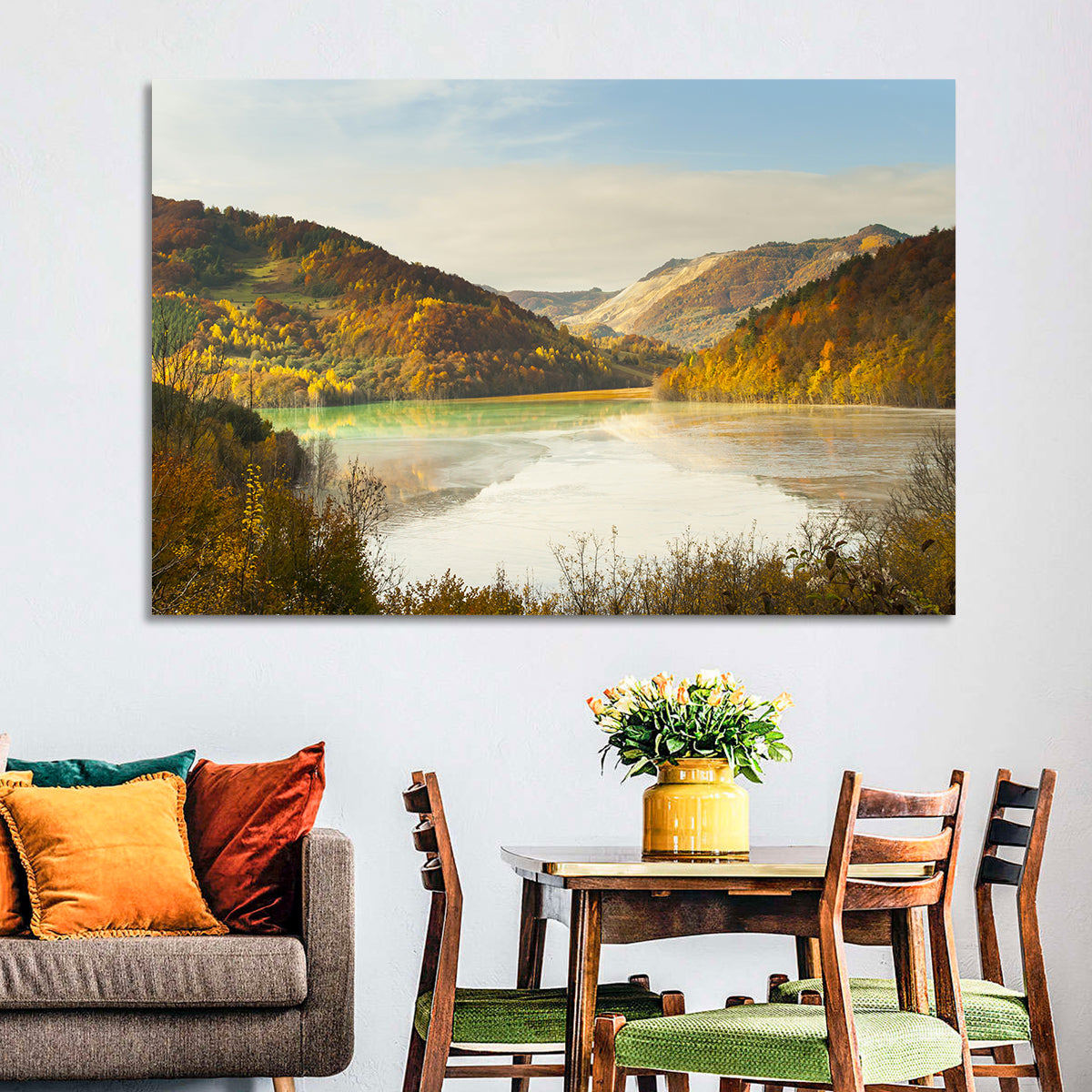 Bright Green Tailings Lake Wall Art