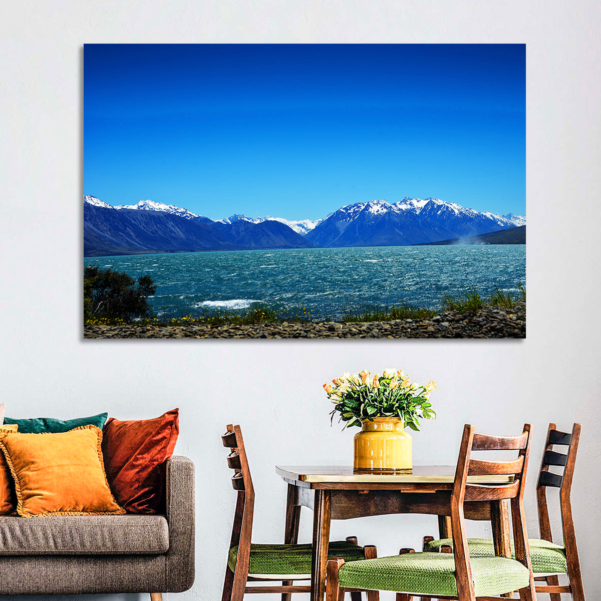 Lake Ohau Snow Peaks Wall Art