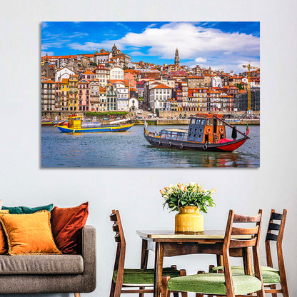 Porto Old Town Douro Riverfront Wall Art