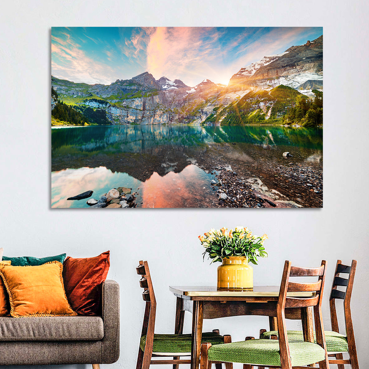 Oeschinensee Reflection Wall Art