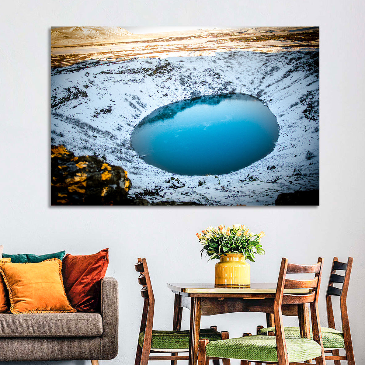 Kerid Crater Lake Wall Art