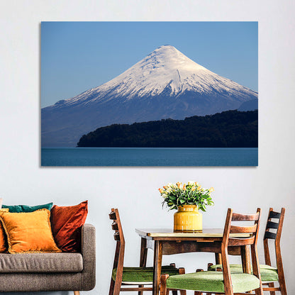 Snow-capped Osorno Volcano Over Lake Wall Art