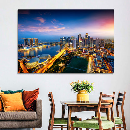 Marina Bay Twilight Singapore Wall Art