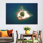 Lake Lanier Island Aerial View Wall Art