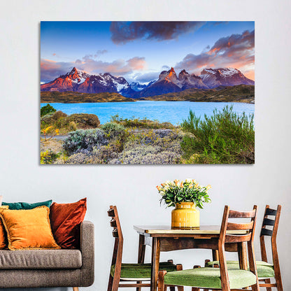 Lake Pehoe at Dawn Wall Art