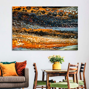 Abstract Stream Painting Wall Art