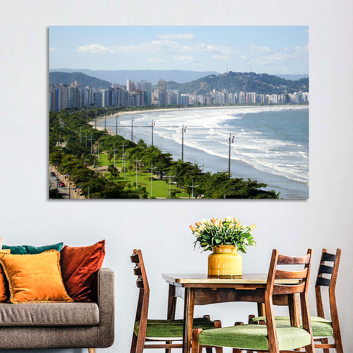 Santos Beach Promenade Wall Art