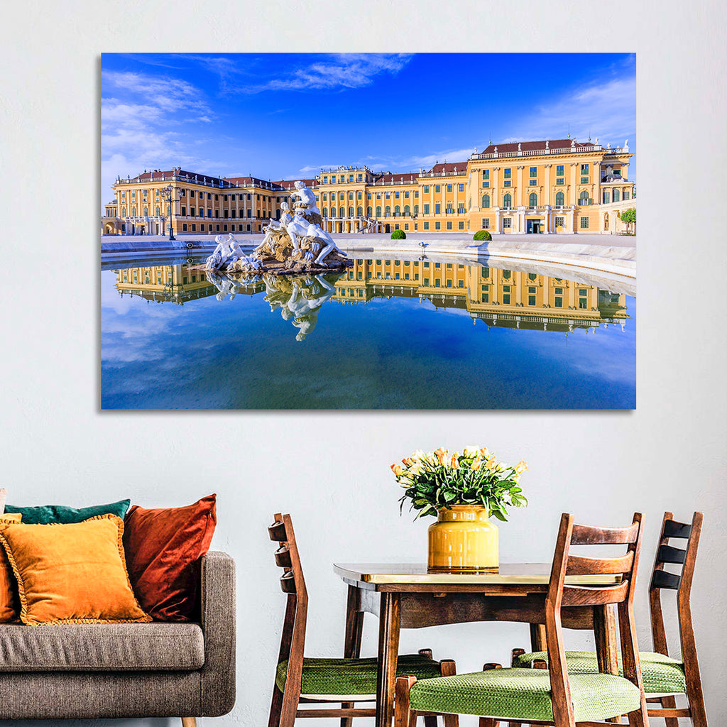 Schönbrunn Palace Fountain View Wall Art
