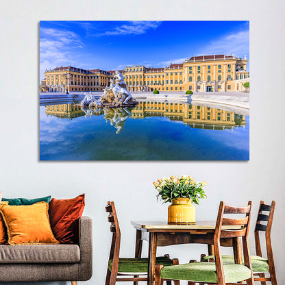 Schönbrunn Palace Fountain View Wall Art