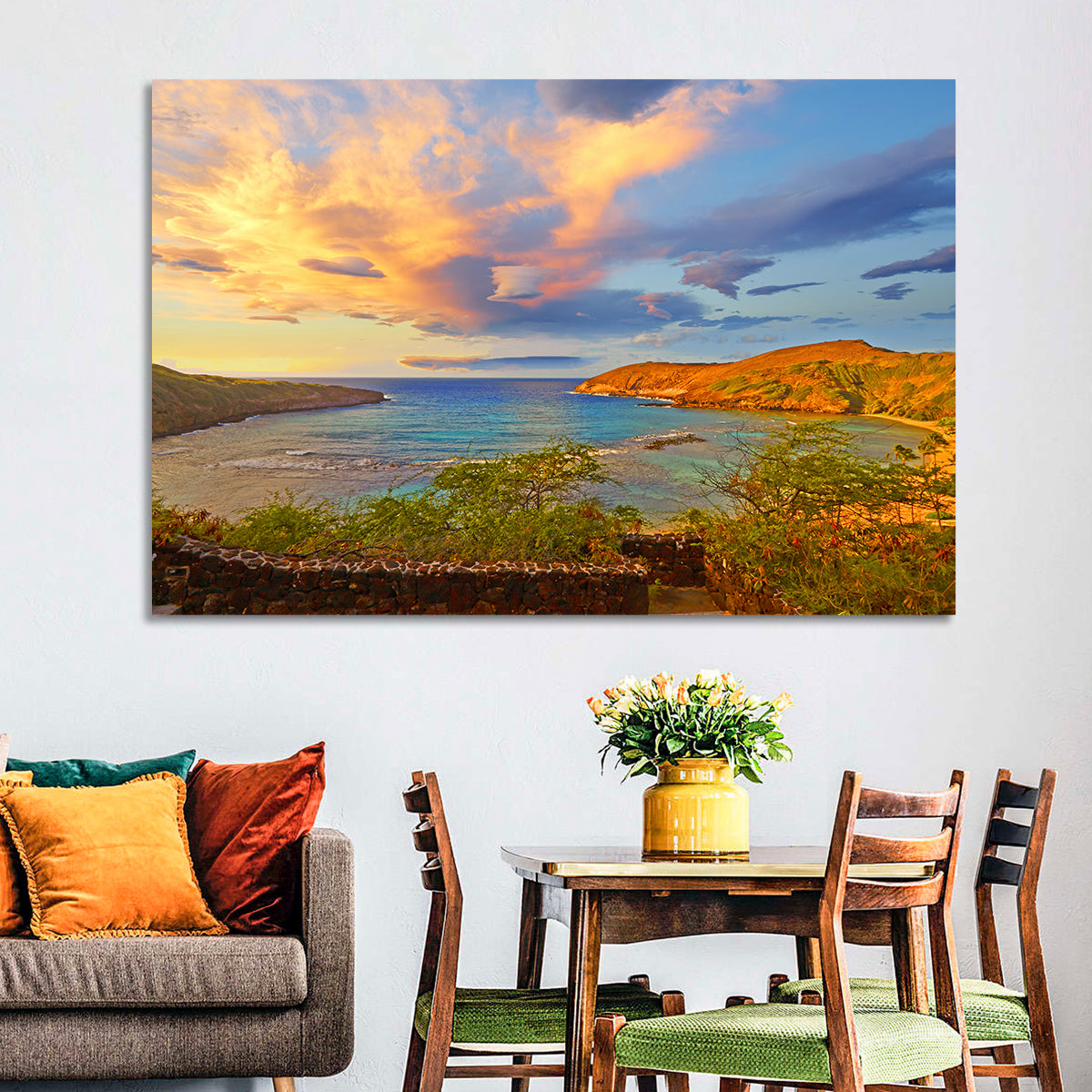 Hanauma Bay Golden Hour Wall Art