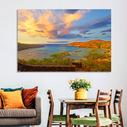Hanauma Bay Golden Hour Wall Art