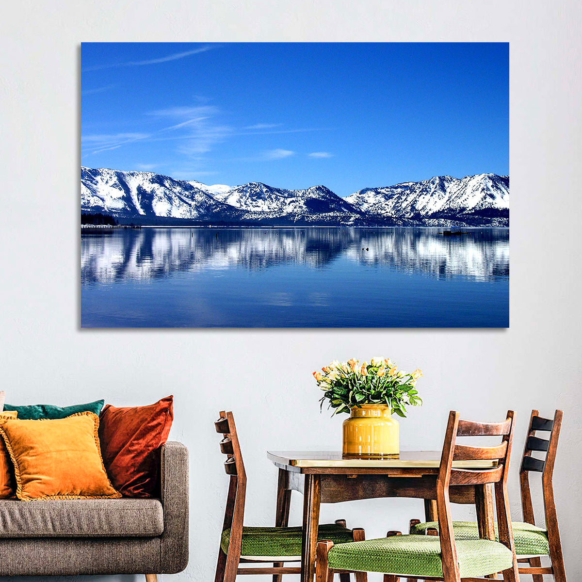 Lake Tahoe Mountain Reflection Wall Art