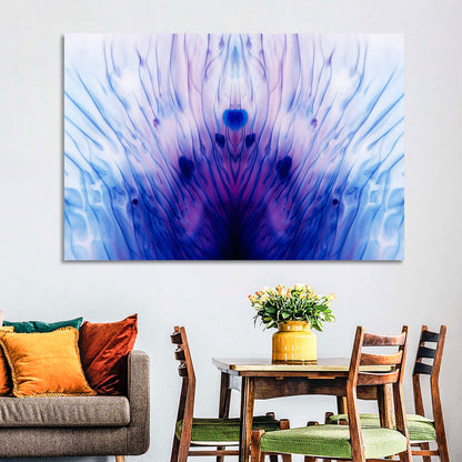 Mirrored Ink Splotch Abstract Wall Art