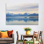 Mount Cook Reflection at Lake Pukaki Wall Art