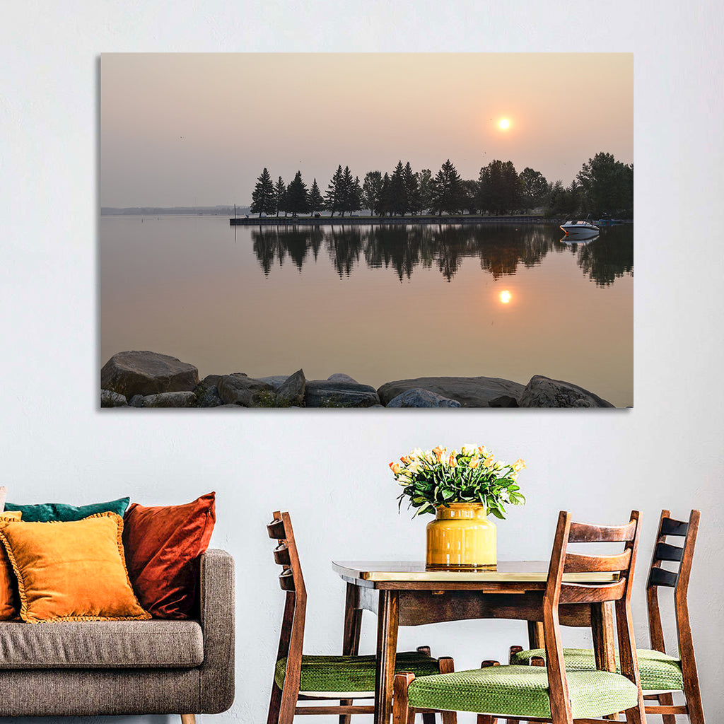Sylvan Lake Sunset Reflection Wall Art