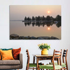 Sylvan Lake Sunset Reflection Wall Art