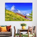 Gornergrat Train and Matterhorn Wall Art
