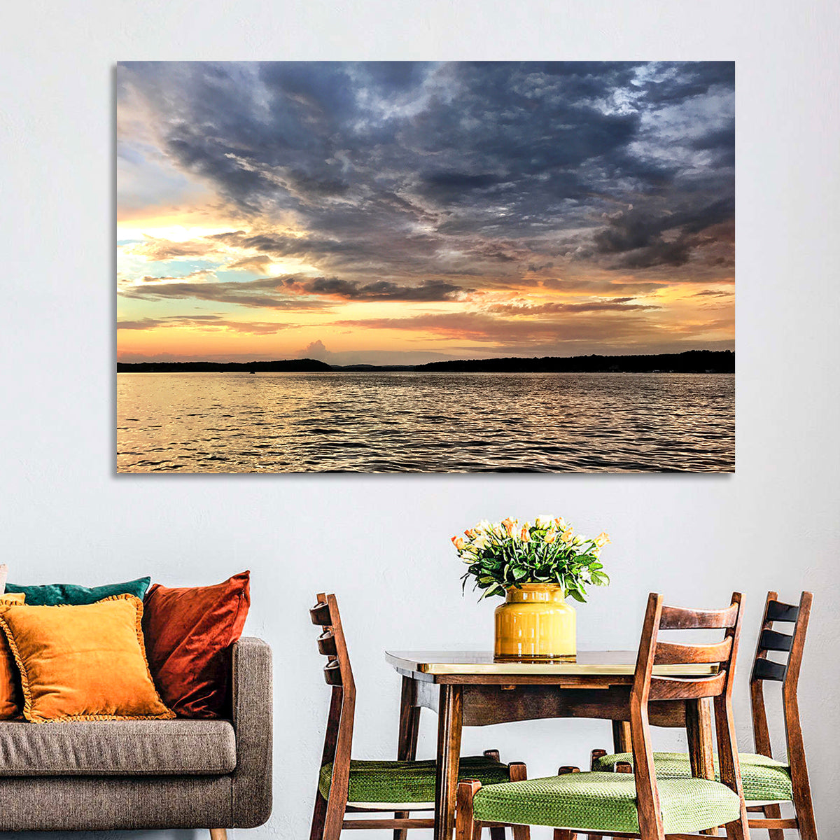 Lake Tillery Sunset Wall Art