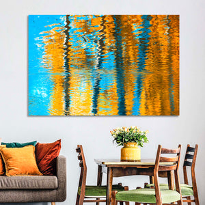 Autumn Reflection Abstract Wall Art