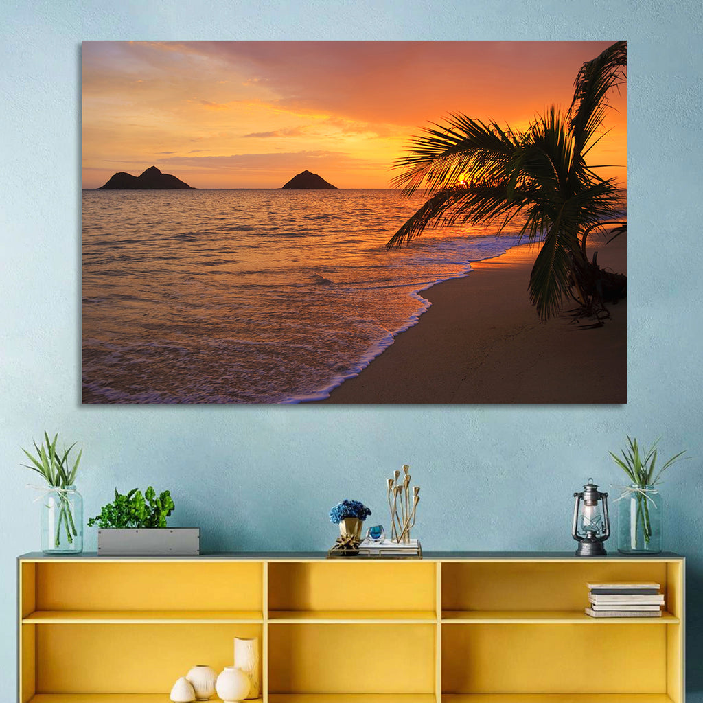 Lanikai Sunrise Over Na Mokulua Wall Art