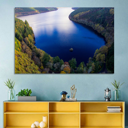 Lake Vyrnwy Aerial View Wall Art