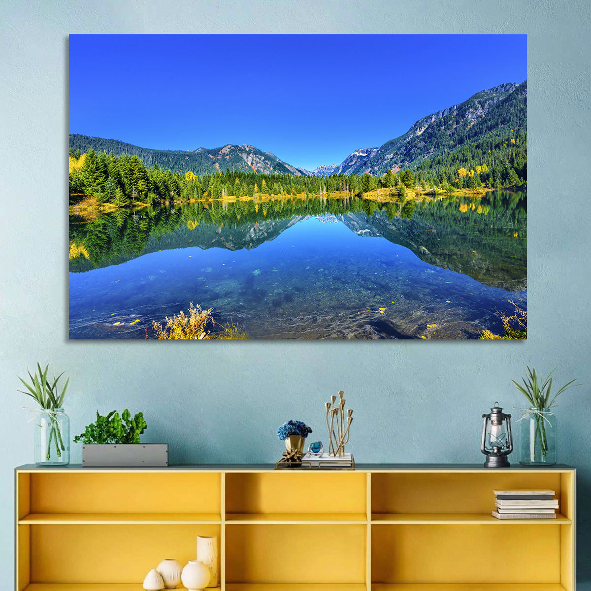 Mt Chikamin Reflection at Gold Lake Wall Art