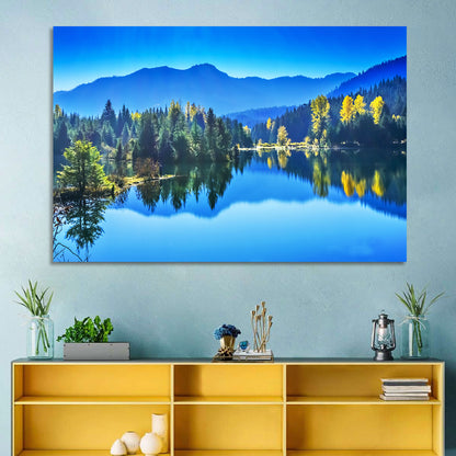 Gold Lake Reflection Wall Art