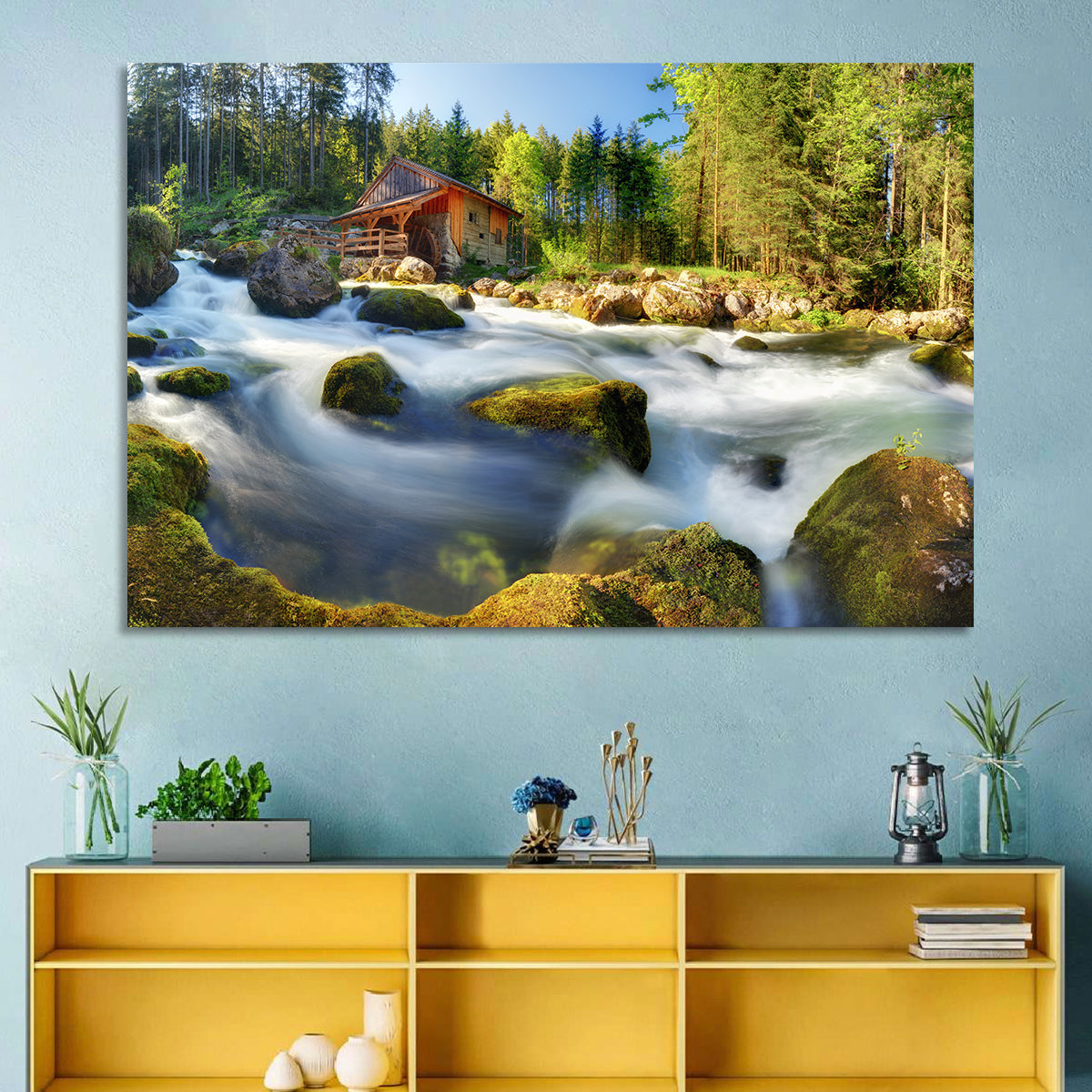 Salzburg Stream with Watermill Wall Art