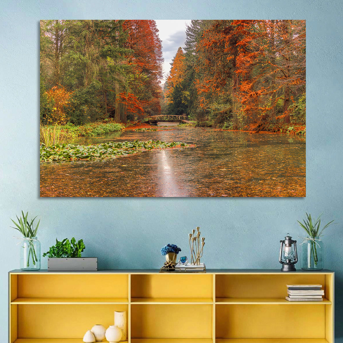 Simeria Arboretum Autumn Lake Wall Art