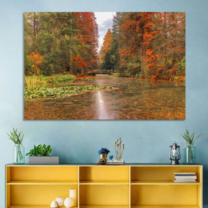 Simeria Arboretum Autumn Lake Wall Art