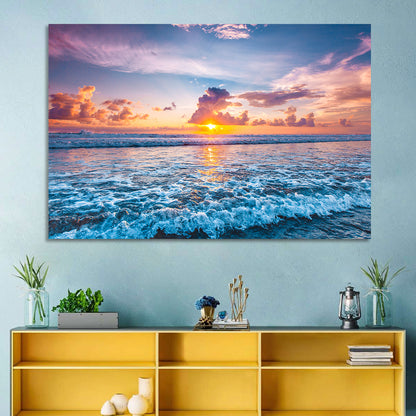 Sunburst Ocean Wave Wall Art