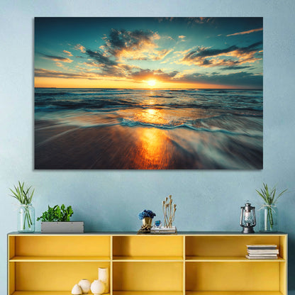 Cloudscape Over Beach Wall Art