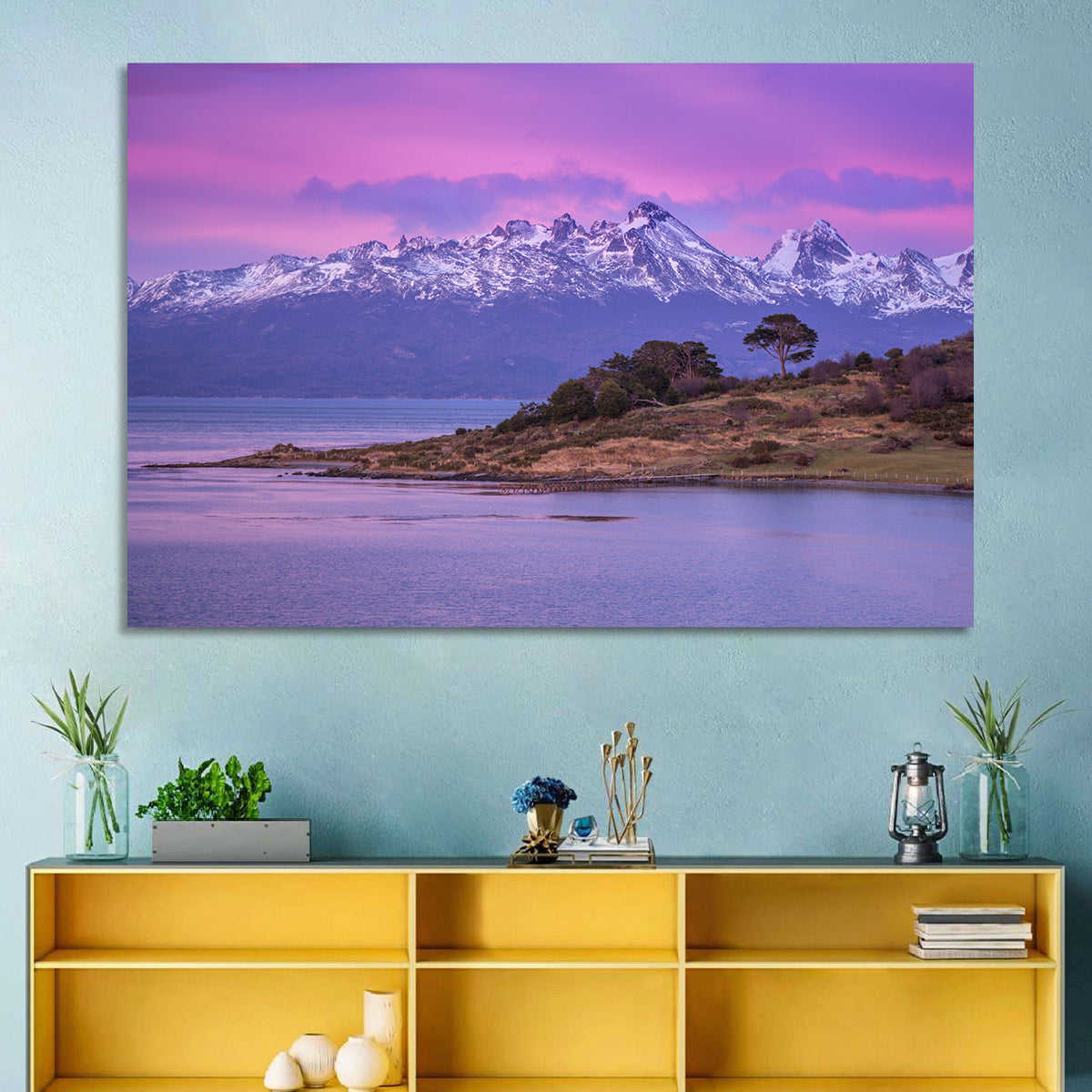 Beagle Channel Purple Dawn Wall Art