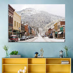 Snow Covered Mountain Main Street Wall Art