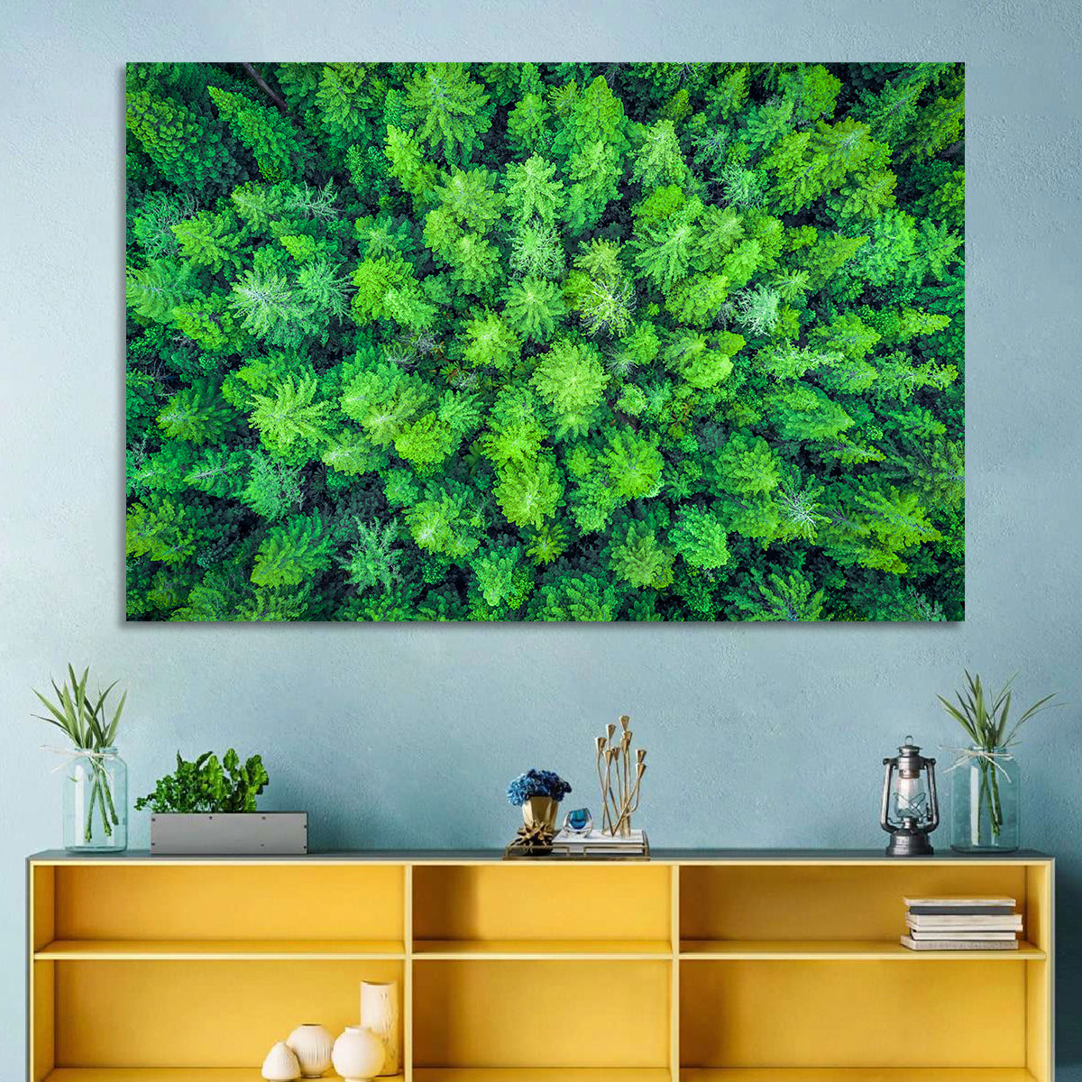 Whakarewarewa Forest Canopy Wall Art in a room, landscape