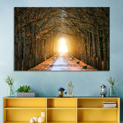 Autumn Oak Tunnel Wall Art