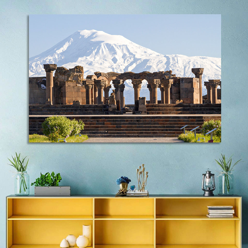 Zvartnots Cathedral and Mount Ararat Wall Art