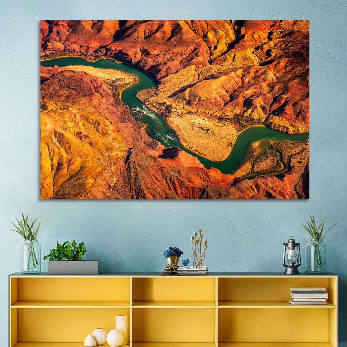 Aerial Colorado River Canyon Wall Art