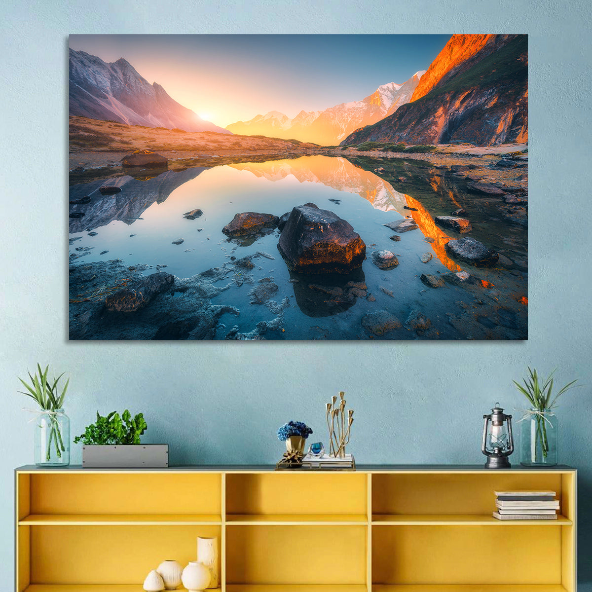 Himalayan Lake Reflections Wall Art