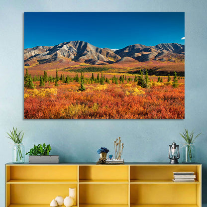 Denali Autumn Peaks Wall Art