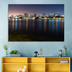 Oakland Skyline Over Lake Merritt Wall Art