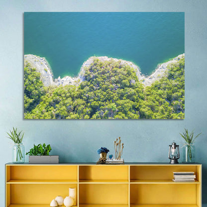 Lake Travis Shoreline Aerial Wall Art