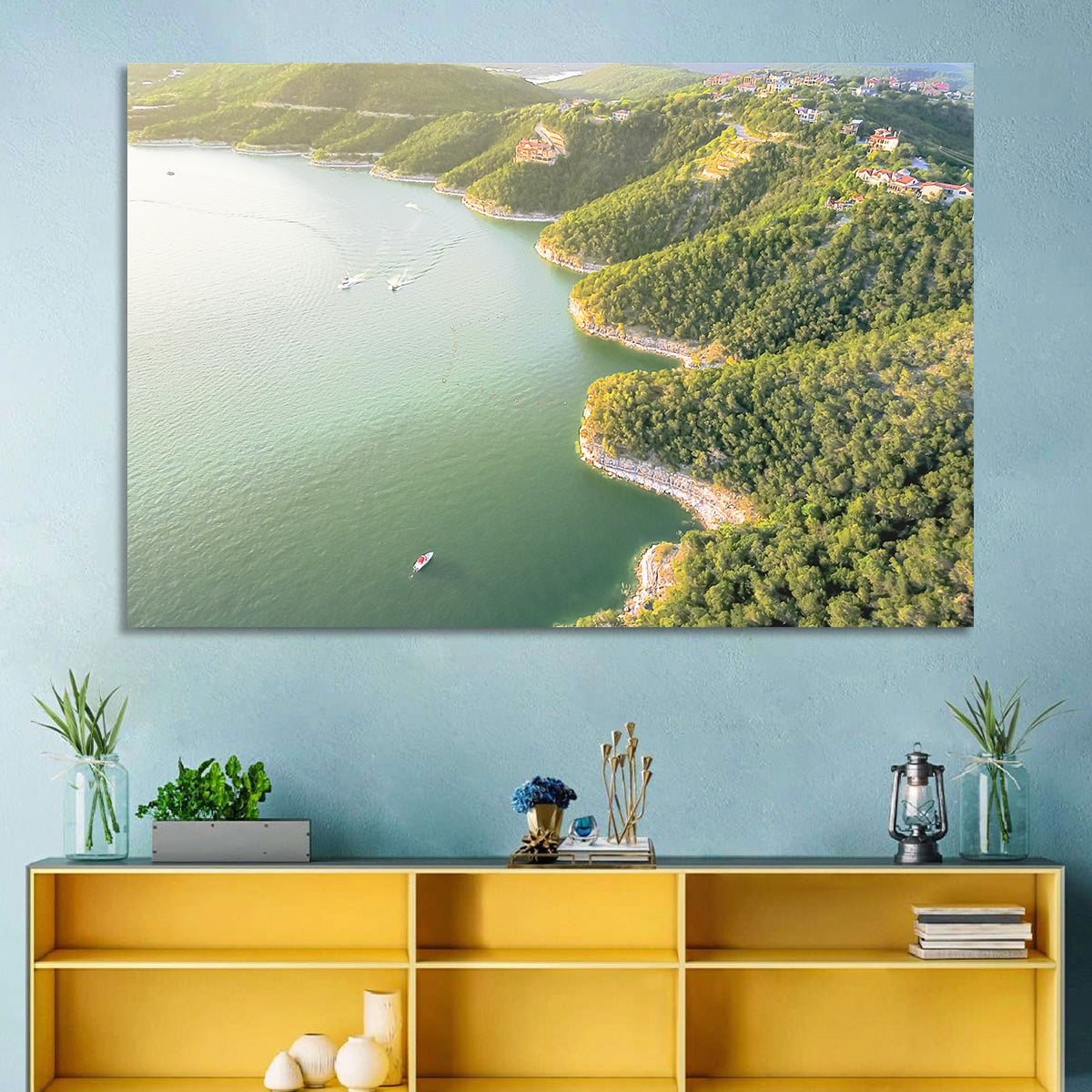 Lake Travis Aerial View Wall Art