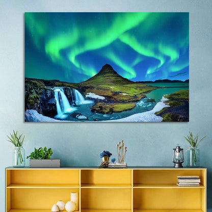 Kirkjufell Northern Lights Wall Art
