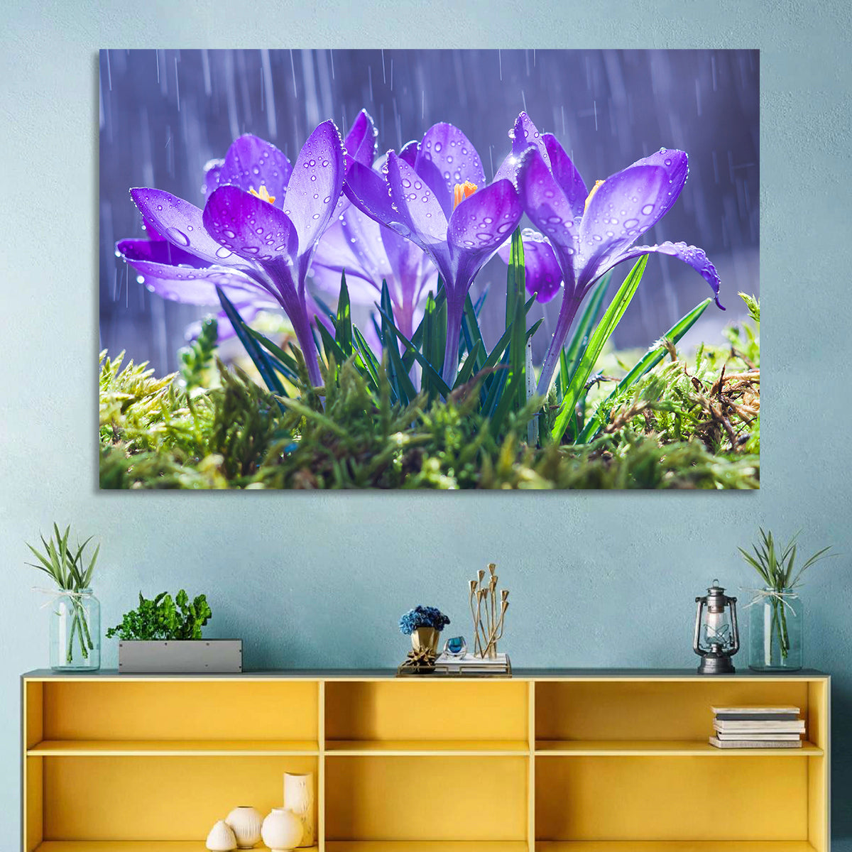 Blue Crocuses Wall Art