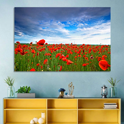 Red Poppy Field Wall Art