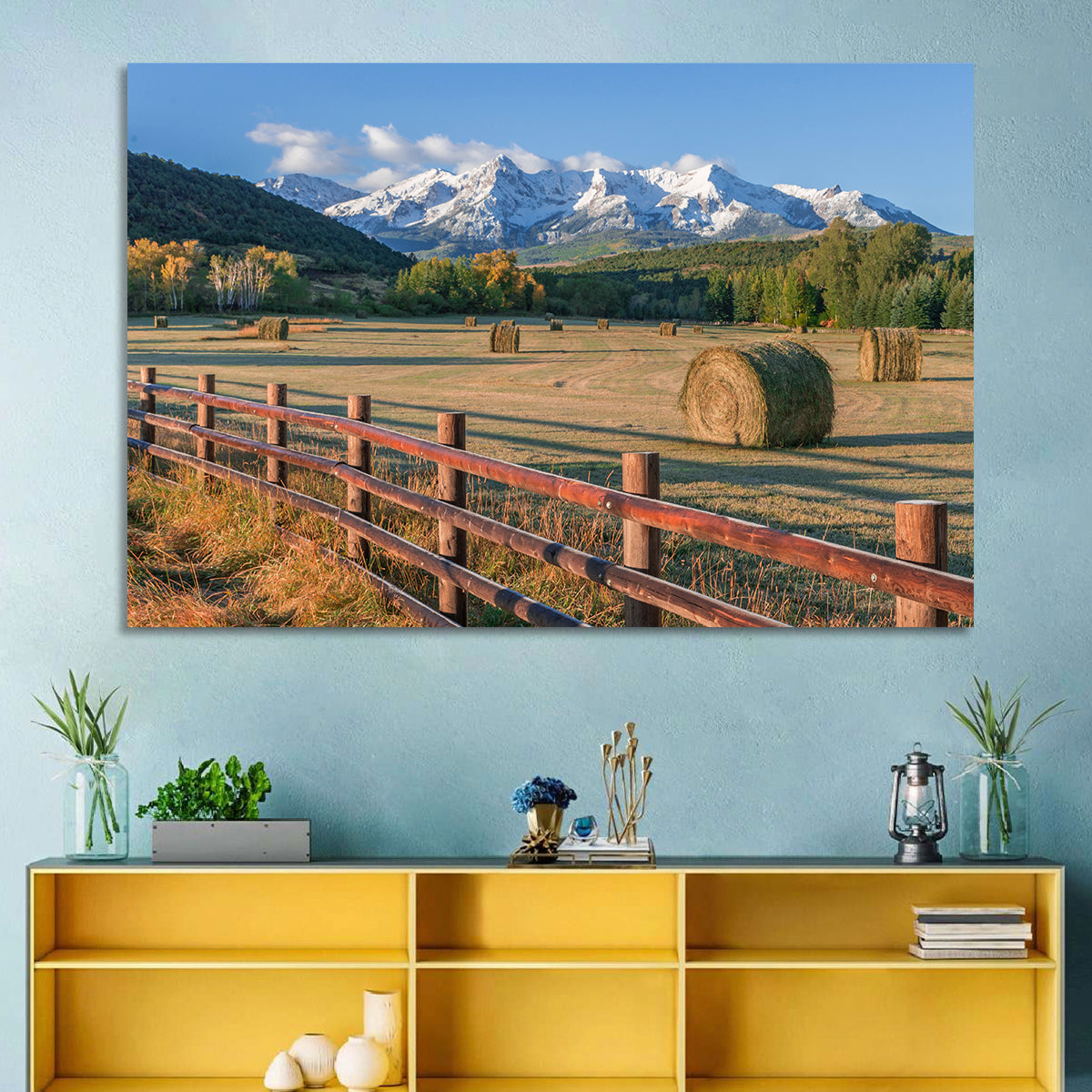 Colorado Hay Bales Wall Art