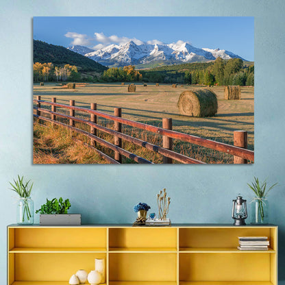 Colorado Hay Bales Wall Art